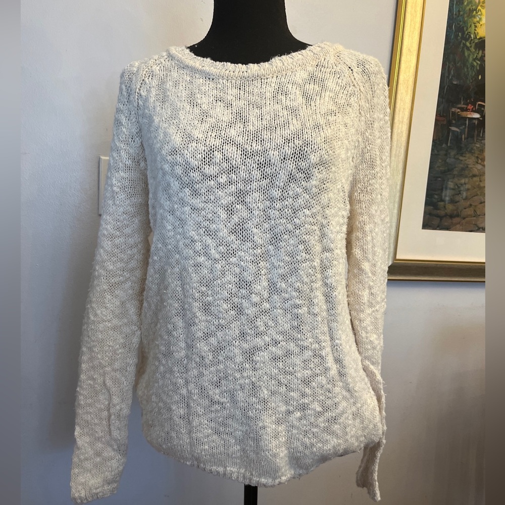 Superdry Co Jpn Cream knit Sweater